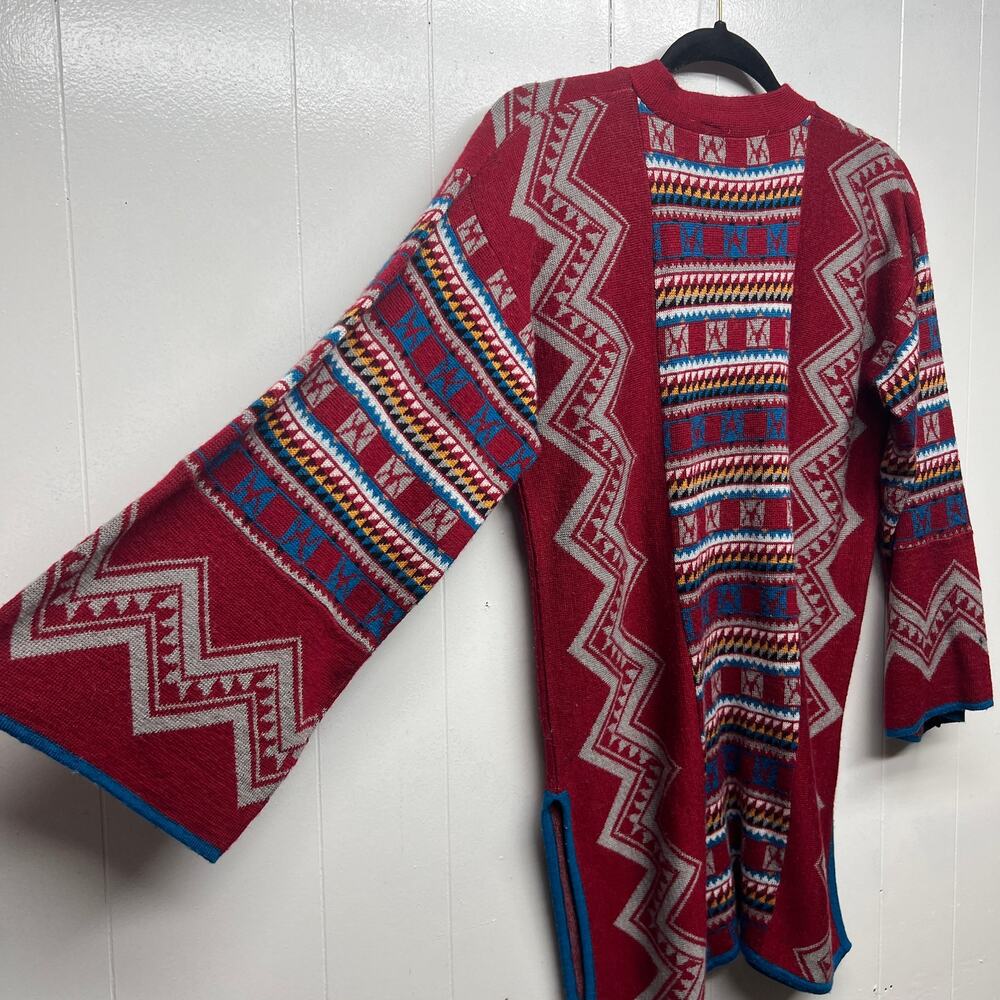 Catalina Wool Blend Vintage Aztec Print Women's Long Sleeve Sweater Size Medium - Picture 10 of 12